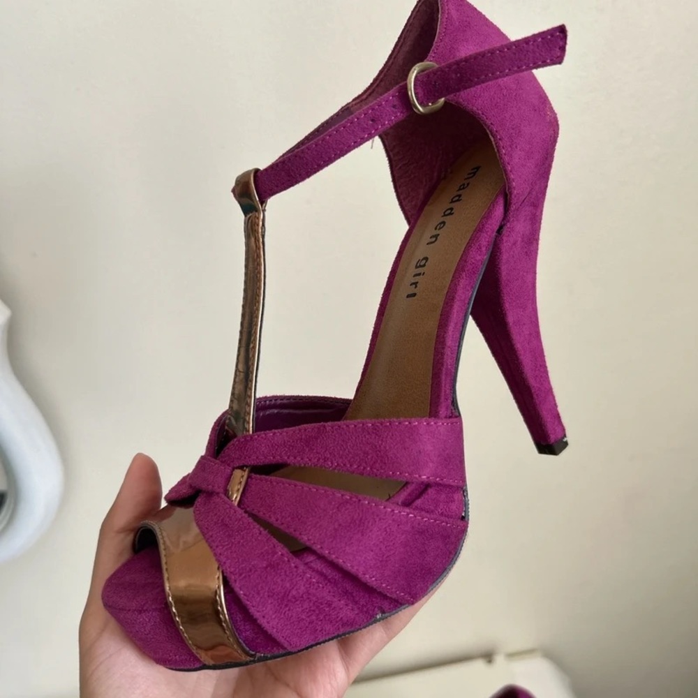Madden Girl Fuchsia Strappy Heels
